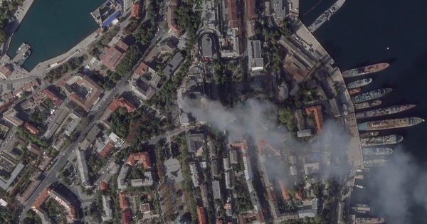 Hạm đội Biển Đen của Nga ở Sevastopol, Crimea. Ảnh: AP