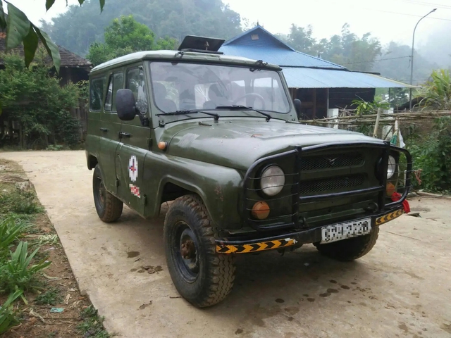 Một chiếc UAZ-469 đời cũ tại Việt Nam.