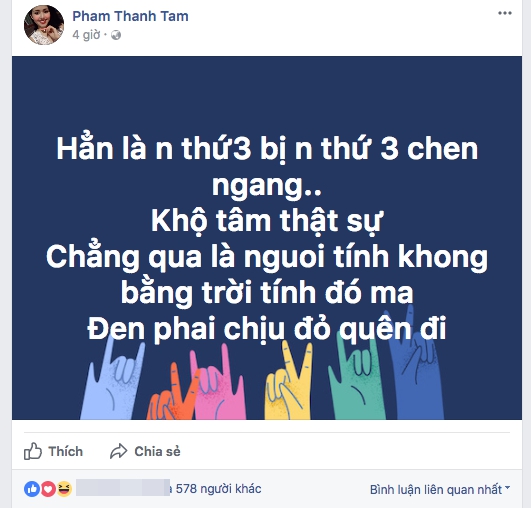 Status của Tâm Tít khởi nguồn drama căng đét giữa cả hai