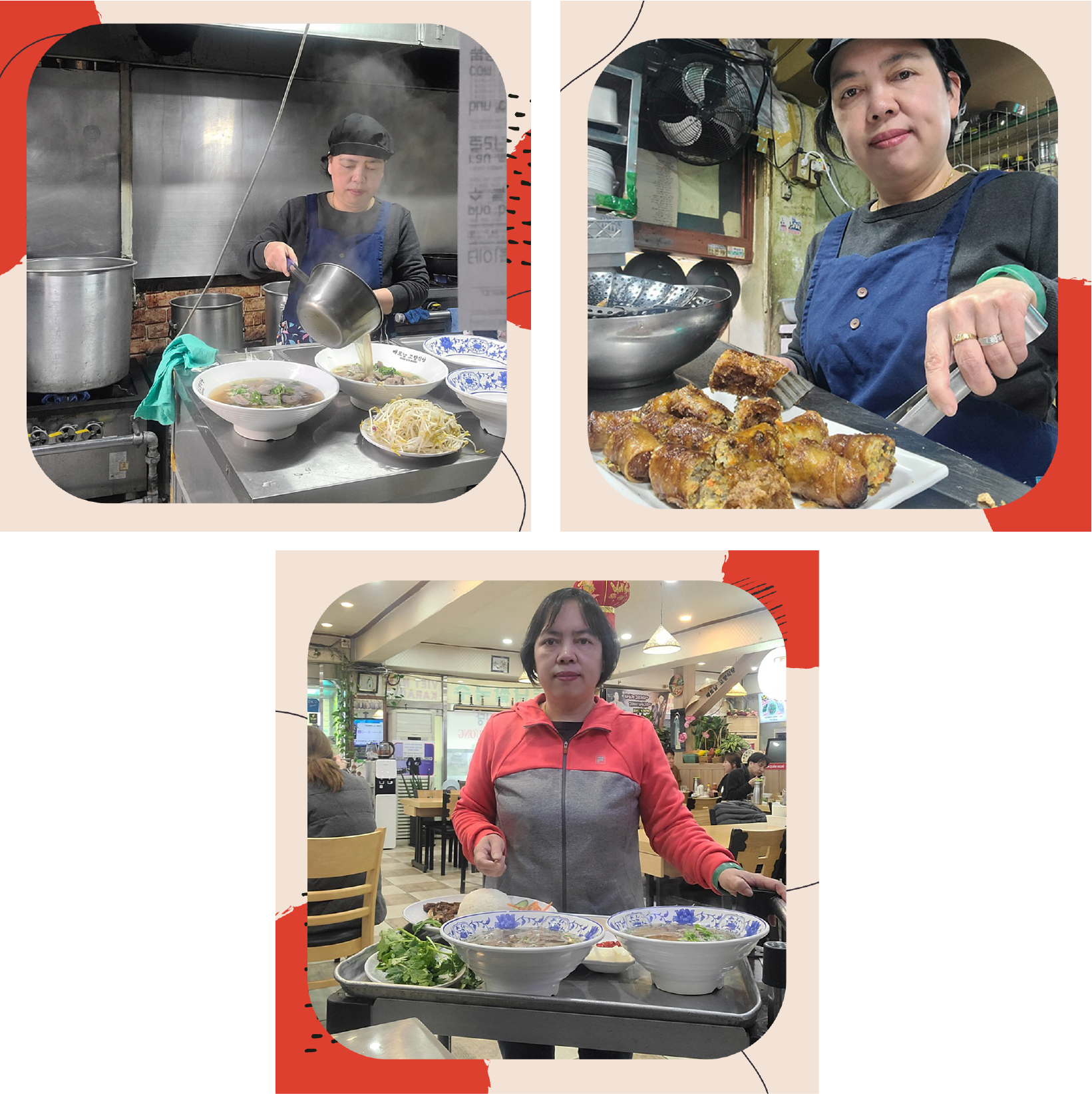 Thời gian đầu mở quán, chị Thu gặp khá nhiều khó khăn. Chưa kể nguyên vật liệu nấu ăn cũng không có sẵn, chị phải nhờ người quen xách tay một số loại gia vị từ Việt Nam qua