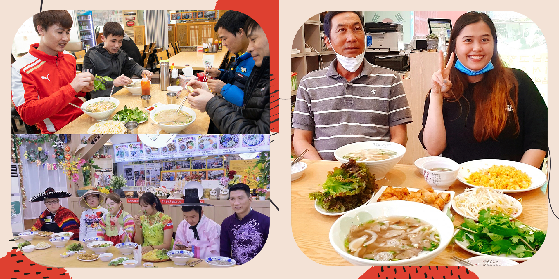 Nhiều du khách Hàn Quốc đã từng du lịch Việt Nam và muốn tìm lại hương vị phở bò quen thuộc thường tìm đến quán phở của chị Thu