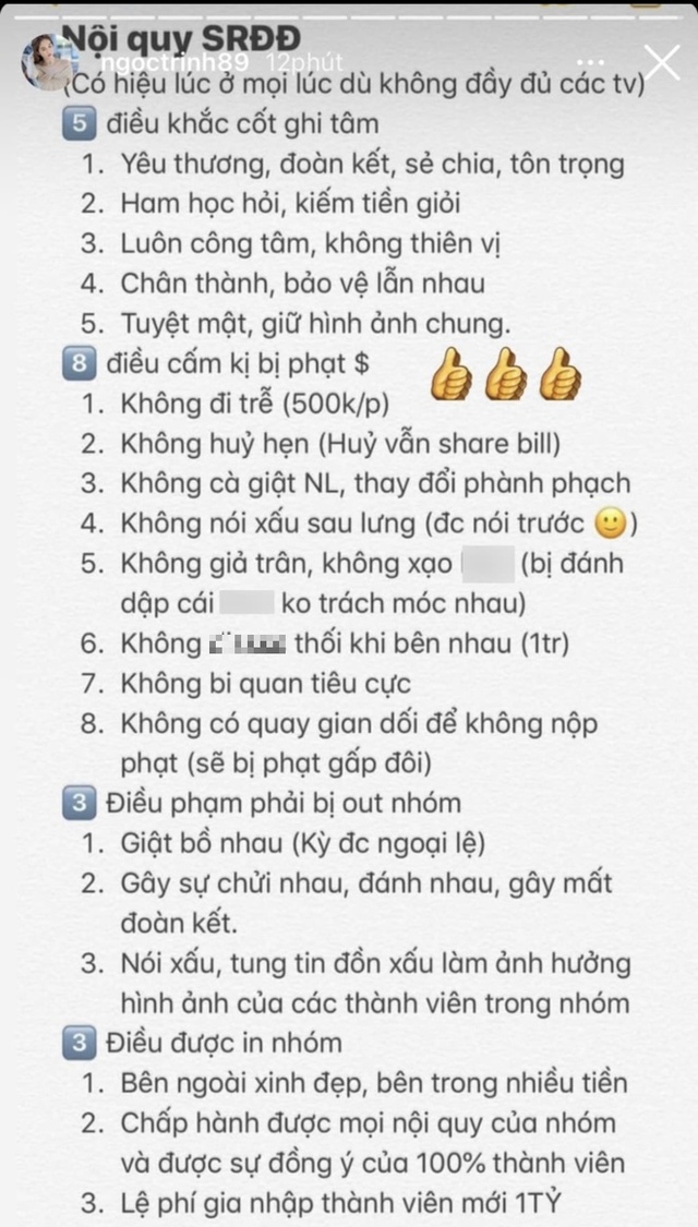 Ngọc Trinh từng gây choáng khi chia sẻ quy tắc của hội bạn thân thiết