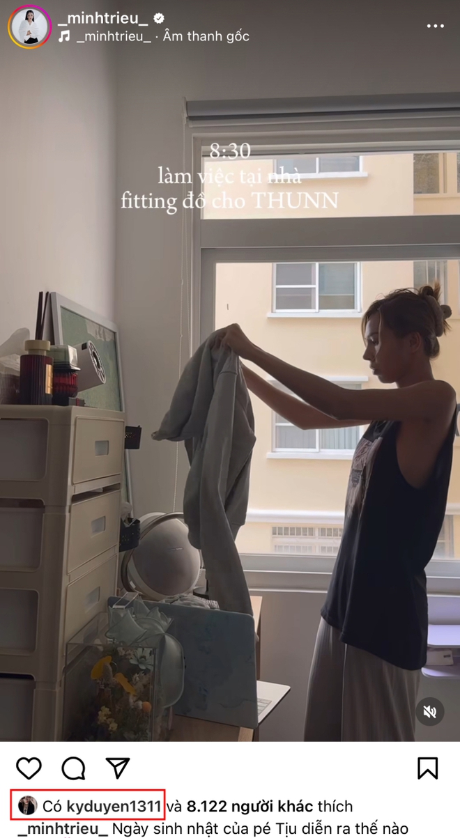 Dù vậy, cư dân mạng phát hiện Kỳ Duyên cũng có động thái trong đặc biệt khi 