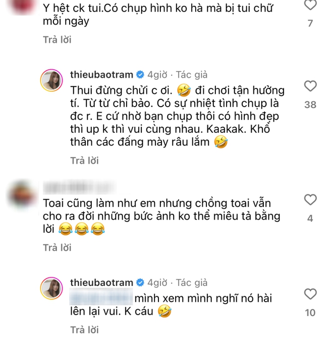 Dù bạn trai chụp hình không đẹp, Thiều Bảo Trâm vẫn luôn bênh vực