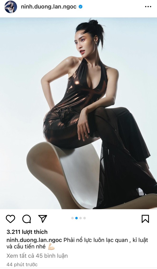 Nữ diễn viên còn chia sẻ câu nói thể hiện quyết tâm trước ngày lên đường sang Úc