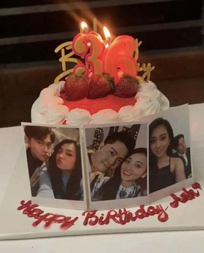 Sau 3 năm, Kim Hoàng vẫn lên mộ thăm bạn trai quá cố. Sinh nhật anh, cô vẫn mua bánh và trang trí bằng những bức ảnh hai người từng chụp chung.