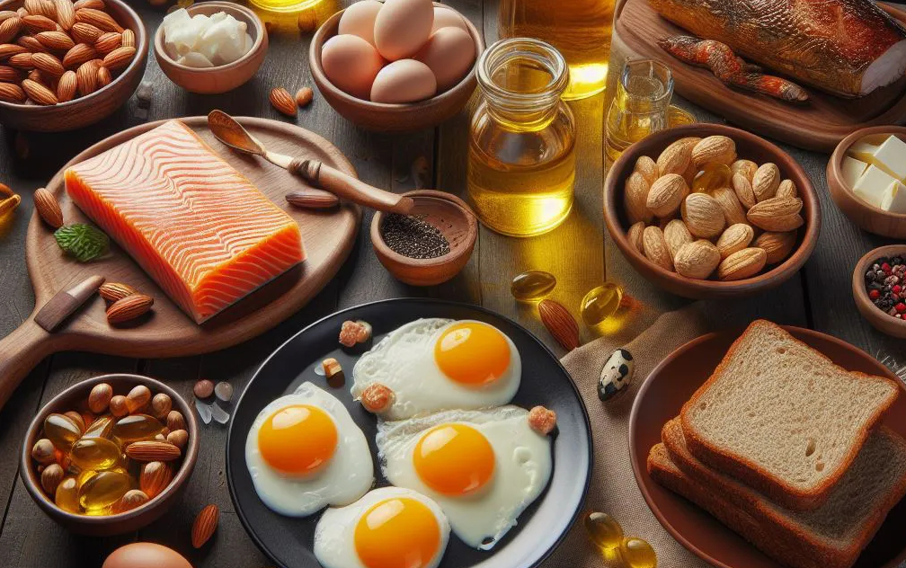 Thực phẩm giàu omega-6 có thể giúp ngừa rối loạn lưỡng cực, một vấn đề đặc trưng bởi các pha hưng - trầm cảm đan xen, tái phát - Ảnh đồ họa AI