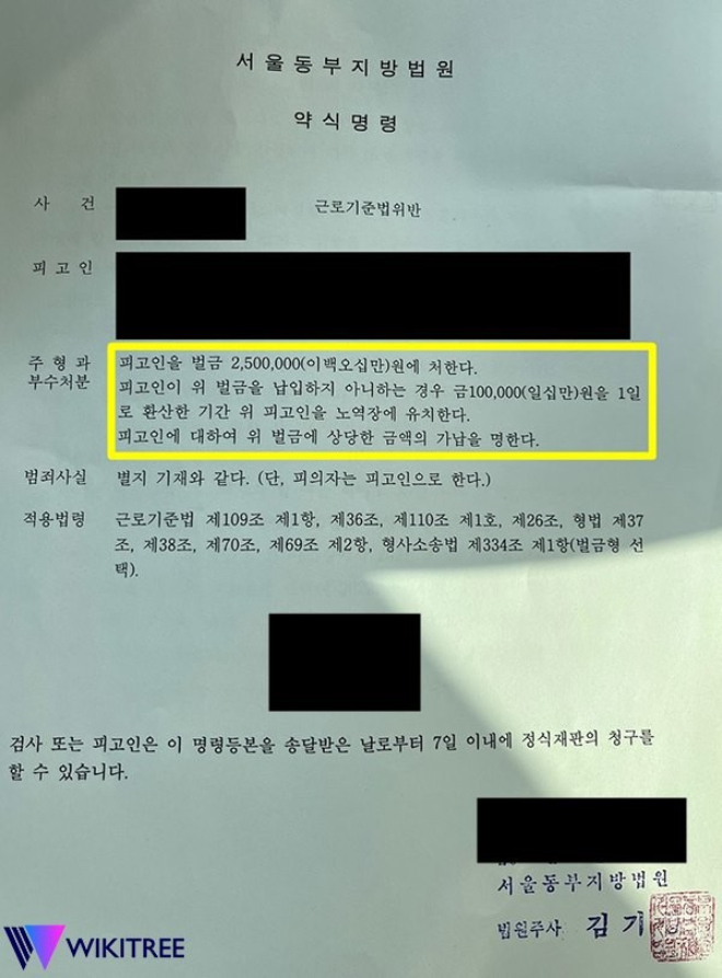 Nữ diễn viên bị xử phạt 2,5 triệu won (46,4 triệu đồng) vì quỵt lương của nhân viên