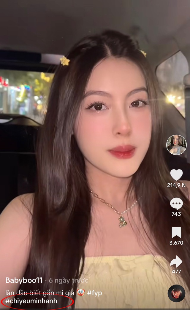 Hot girl sinh năm 2003 bị soi dùng hashtag có nội dung là 