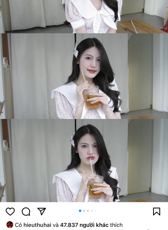 Nam rapper sinh năm 1999 còn thường xuyên thả tim vào những bức hình của nửa kia