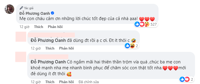 Phương Oanh bị cư dân mạng nhắc nhở về chuyện sử dụng mạng xã hội và điện thoại trong thời gian ở cữ