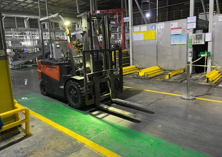 Khu vực xảy ra tai nạn lao động làm nữ công nhân tử vong - Ảnh: T.T