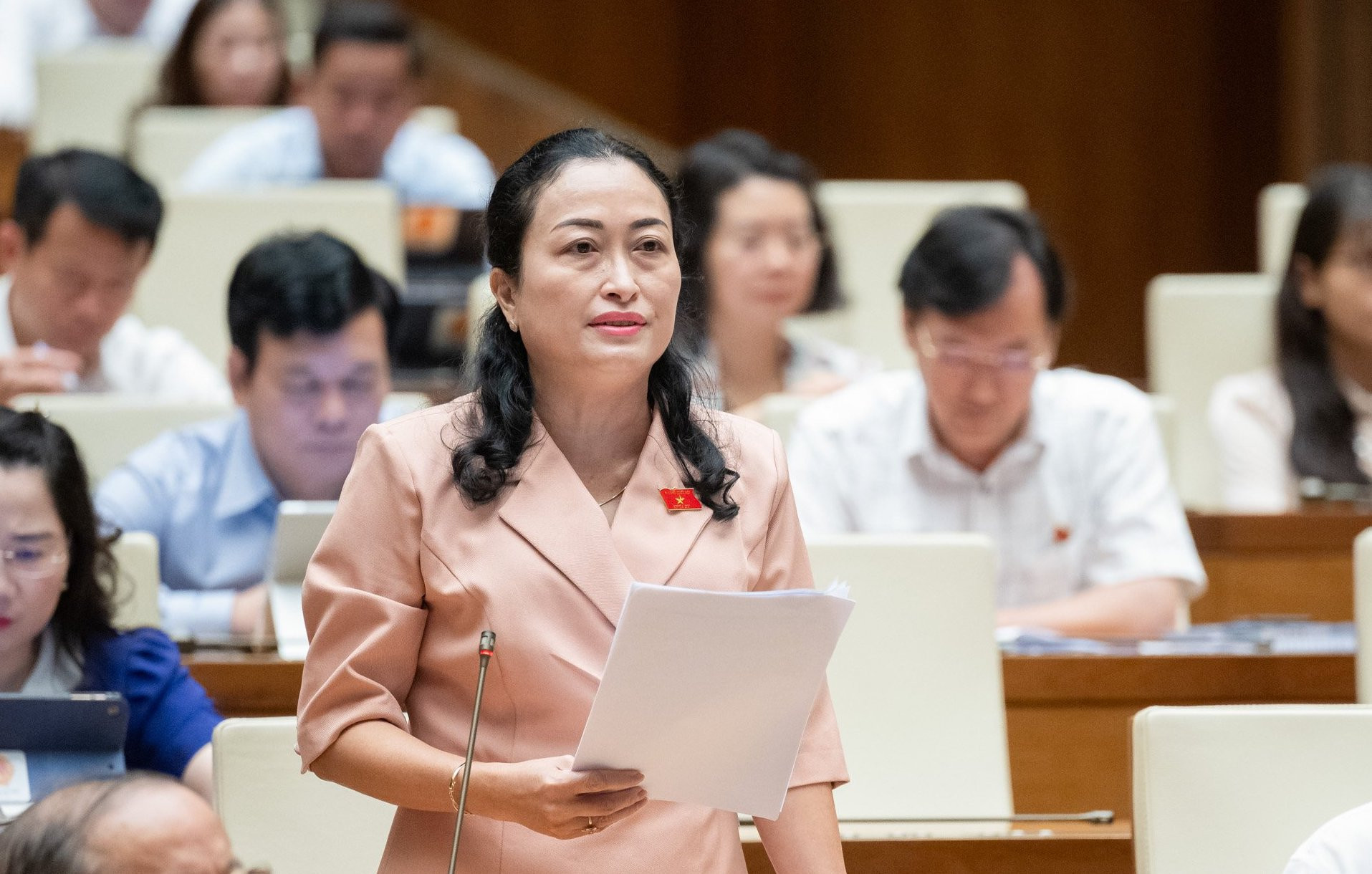 Phó Chủ tịch Hội đồng Dân tộc Quốc hội Trần Thị Hoa Ry. Ảnh: QH