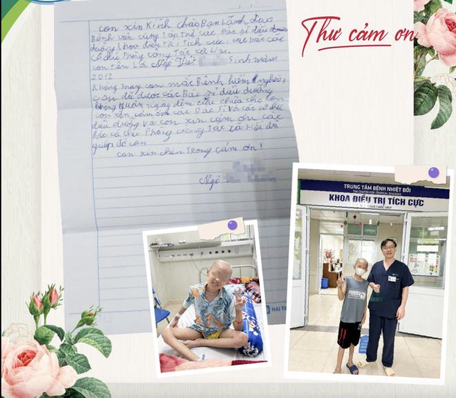 Lá thư cảm ơn xúc động từ bệnh nhi gửi tới y, bác sĩ đã cứu con thoát khỏi tử thần