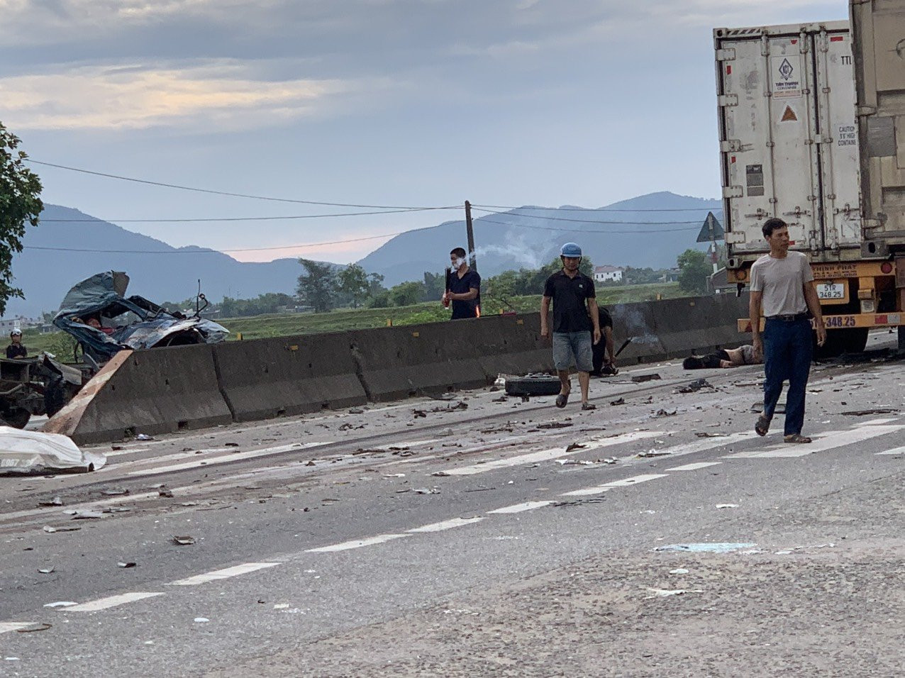 Hiện trường vụ tai nạn. Ảnh: TL