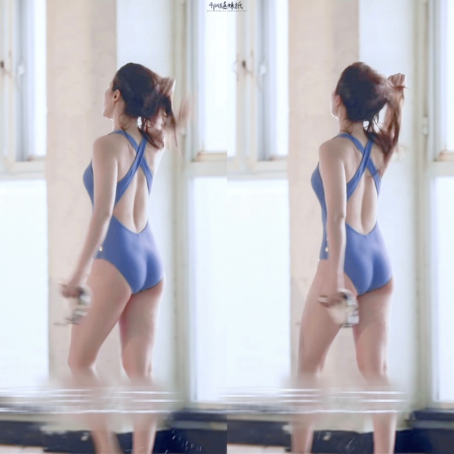 Thân hình quyến rũ của Lưu Diệc Phi. Nữ diễn viên cao 1,70 m, làn da trắng nõn tới phát sáng.