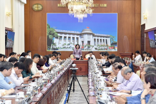 Quang cảnh cuộc họp. Ảnh: NHNN