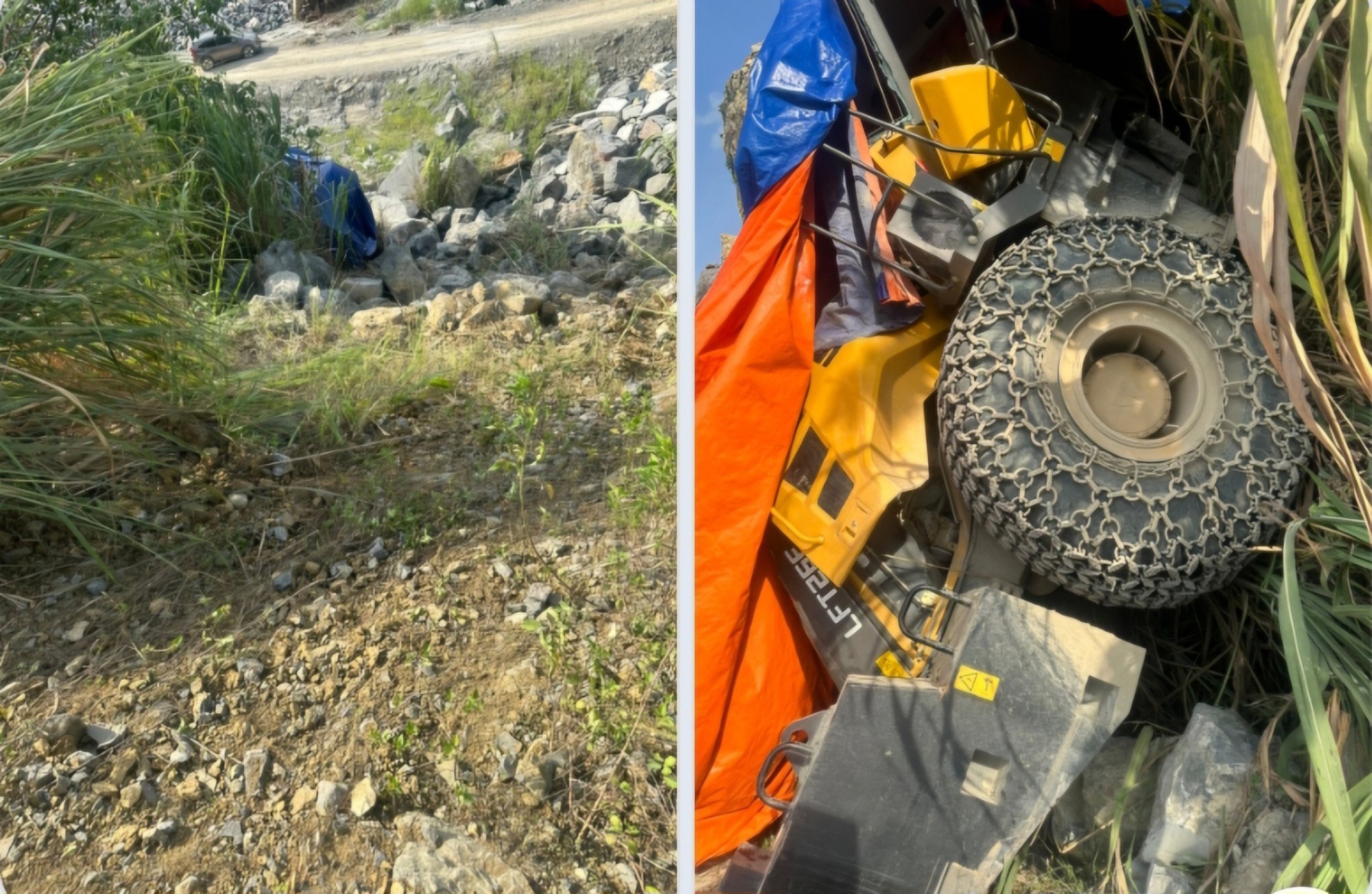 Hiện trường vụ tai nạn lao động khiến 2 người thương vong