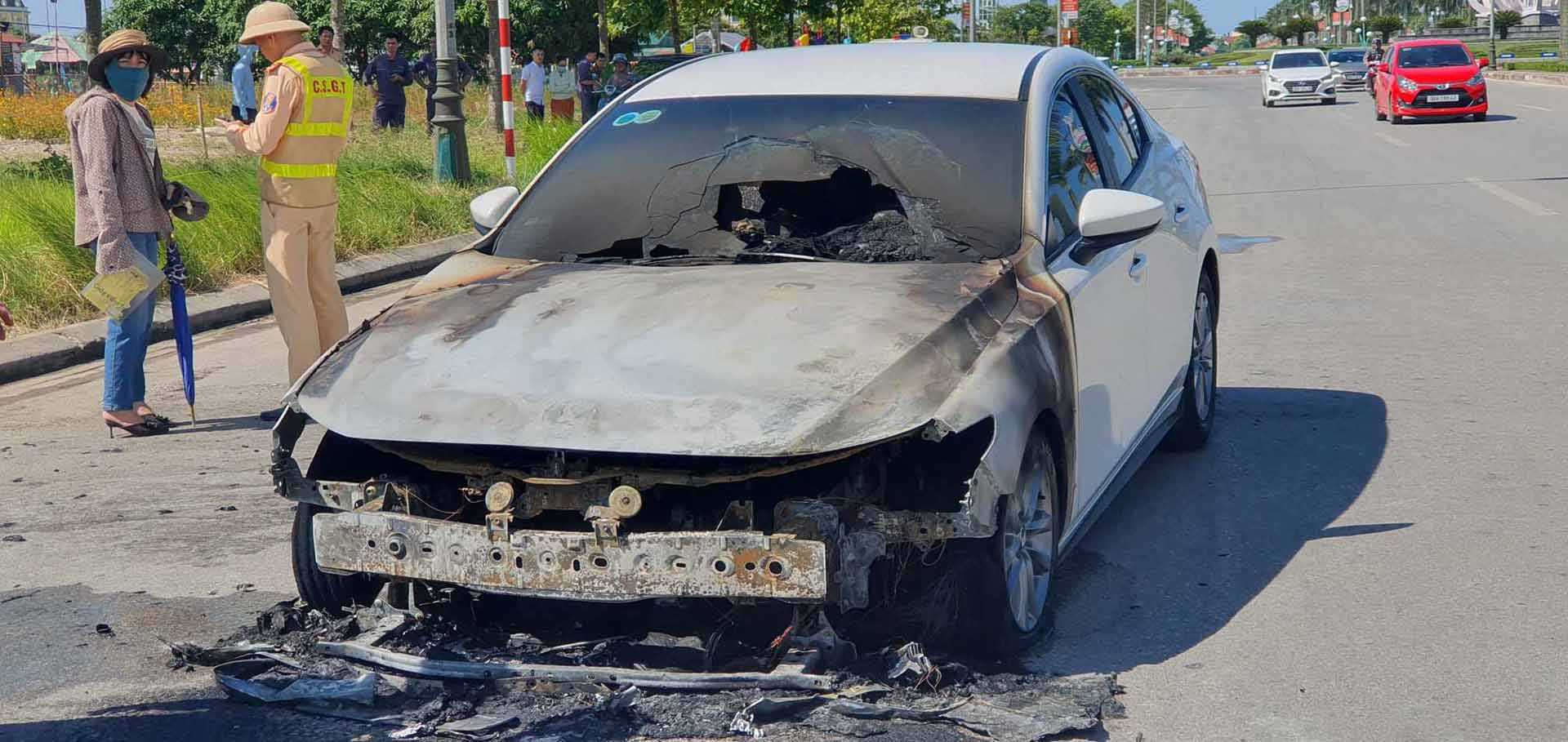 Hiện trường vụ cháy. Ảnh: TL