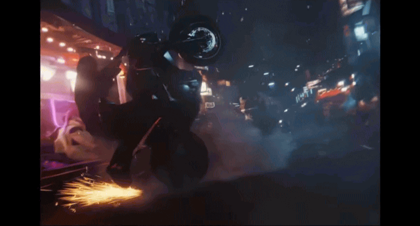 Những chiếc xe phân khối lớn cũng xuất hiện