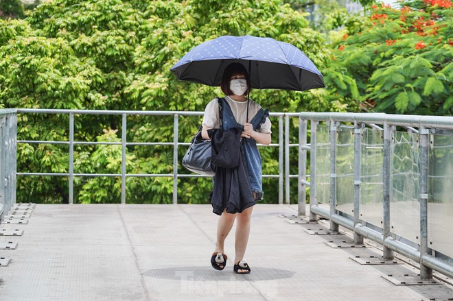 Ra đường giữa cái nắng 37 độ, việc mang ô theo để che là điều không thể thiếu.