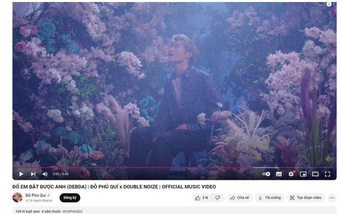 MV gần nhất ra mắt năm 2019 chỉ được lượt view khiêm tốn