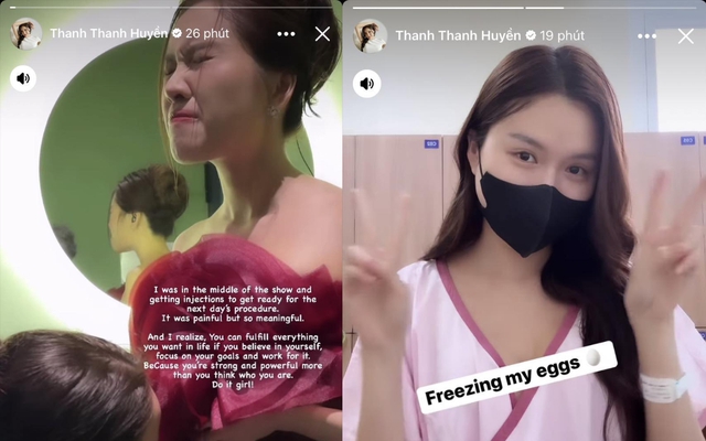 Thanh Thanh Huyền chia sẻ hành trình đi trữ đông trứng trên trang Facebook cá nhân.