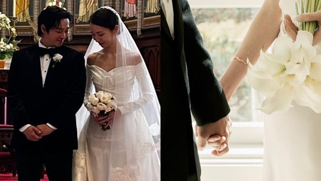 Kim Dong Wook và Stella Kim nên duyên vợ chồng hồi năm ngoái.