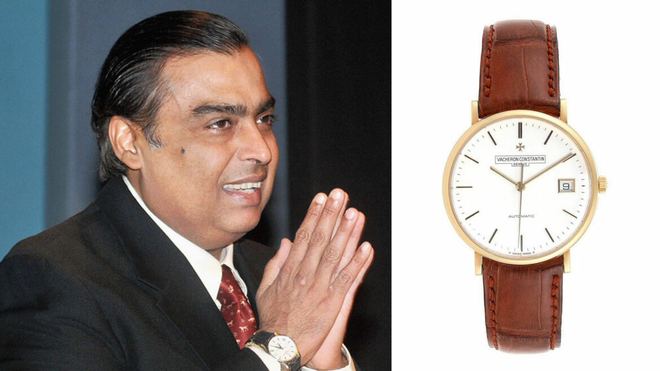 Vị tỷ phú được bắt gặp đeo một chiếc Vacheron Constantin đã ngừng sản xuất, hiện có giá khoảng 9.000 USD trên thị trường thứ cấp.