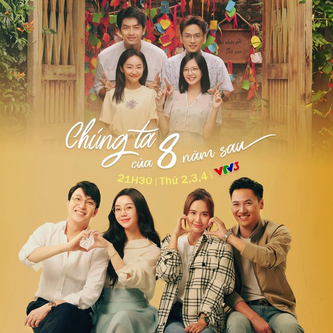 Poster Chúng Ta Của 8 Năm Sau với hai dàn cast đảm nhận hai giai đoạn của nhân vật