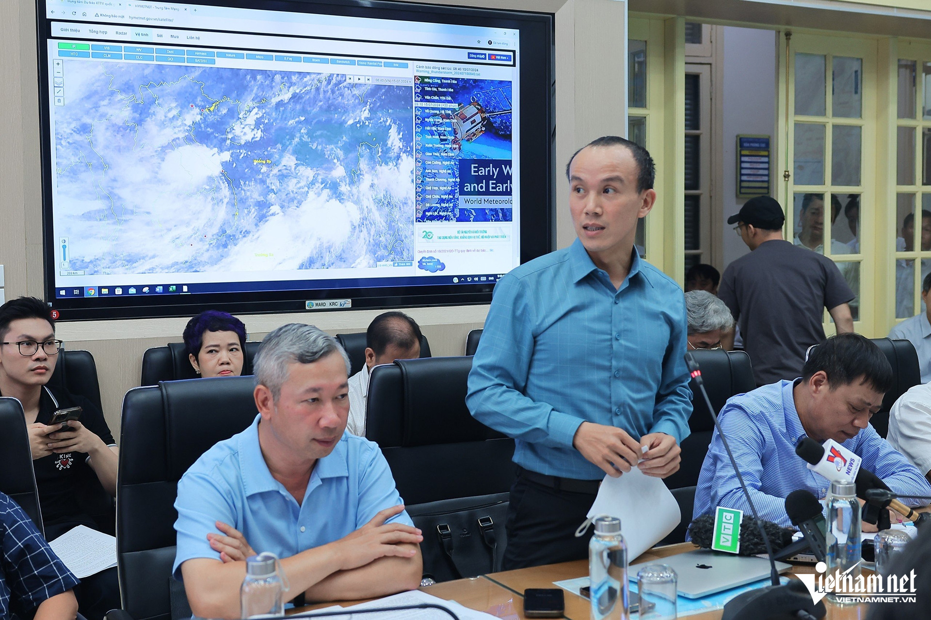 Ông Hoàng Phúc Lâm - Phó Giám đốc Trung tâm Dự báo khí tượng thủy văn quốc gia. Ảnh: Đình Hiếu