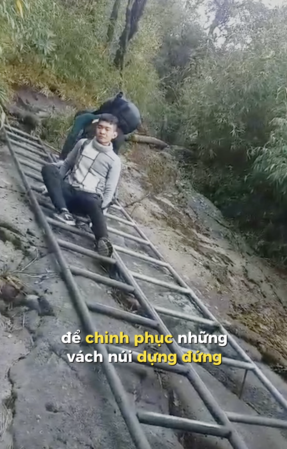 Hoàng từng chinh phục đỉnh Phan - Xi - Păng.