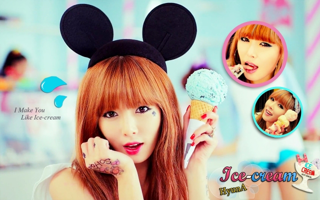 HyunA cũng có 1 ca khúc mang tên Ice Cream