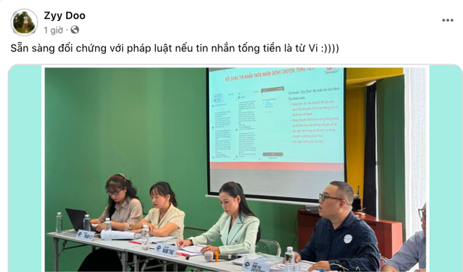 Tài khoản Zyy Doo liên tục có những bài đăng căng thẳng, đáp trả và khẳng định sẽ sàng đối chứng trước cơ quan chức năng 