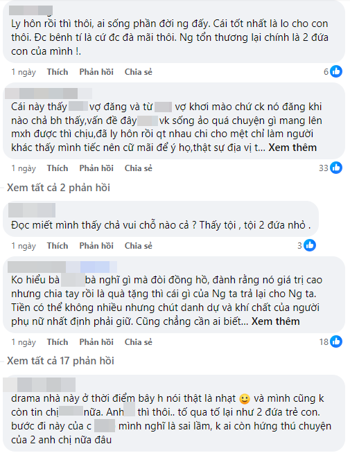 Những chia sẻ của cư dân mạng