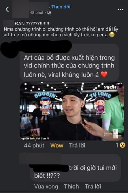 Tác giả bức vẽ bị ekip Anh Trai Vượt Ngàn Chông Gai sử dụng không xin phép lên tiếng bức xúc