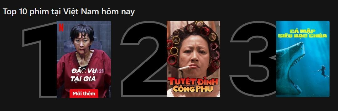 Đặc Vụ Tại Gia đứng đầu bảng xếp hạng