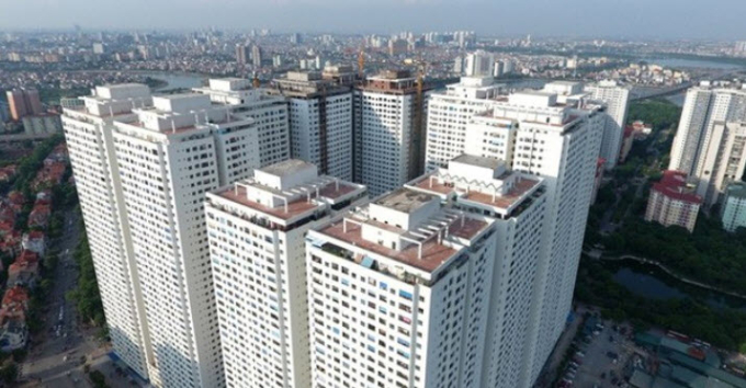 Dự án Tòa nhà hỗn hợp dịch vụ văn phòng, dịch vụ thương mại và nhà ở HH Linh Đàm do Doanh nghiệp tư nhân Xây dựng số 1 Điện Biên (thuộc Tập đoàn Mường Thanh) chủ đầu tư.