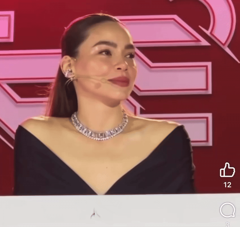 Nữ ca sĩ sinh năm 1984 có biểu cảm hài hước khi thí sinh trong cuộc thi cũng có tên là Lệ Quyên