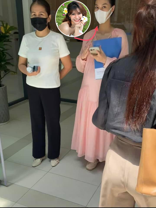 Người đẹp gen Z từng gây xôn xao khi để lộ hình ảnh bụng bầu vượt mặt đi khám vào đầu tháng 8/2024