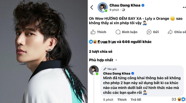 Châu Đăng Khoa đã đăng đàn tố LyLy và Orange 