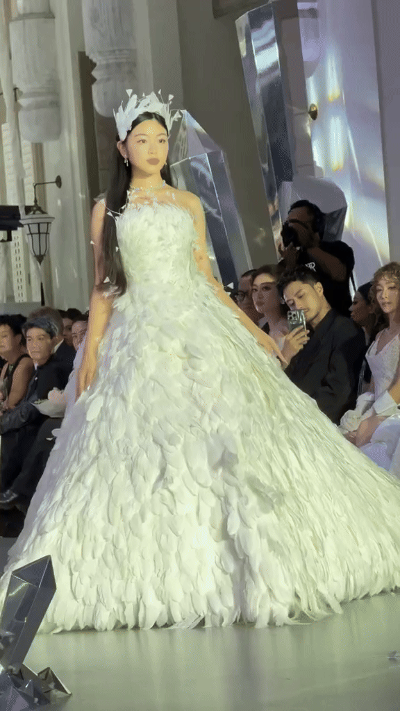 Lọ Lem là người mẫu cho một show diễn thời trang