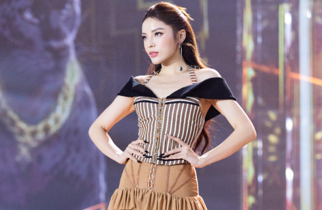 Người đẹp sinh năm 1996 thuyết trình đầy tự tin và rõ ràng về dự án thiện nguyện