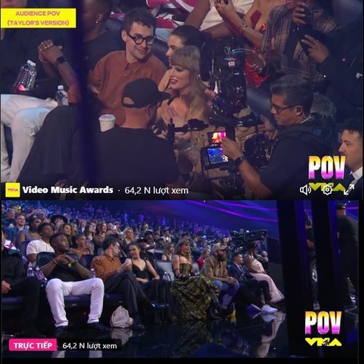 Taylor Swift được ghi hình riêng tại VMAs 2024. Do đó, mọi biểu cảm và hành động của cô đều được fan theo dõi