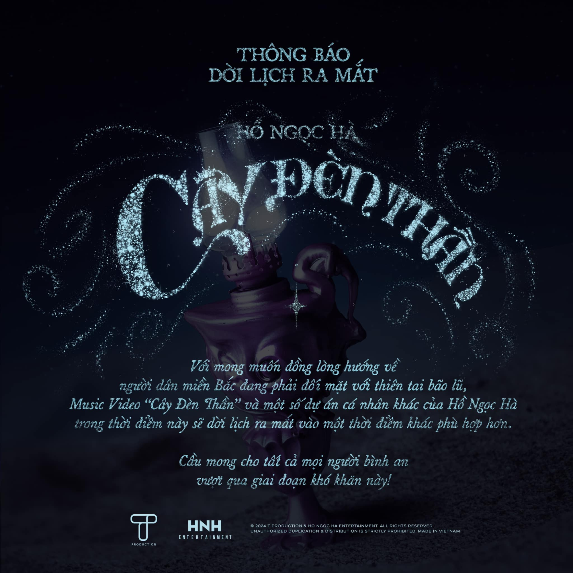 Thông báo dời ngày ra mắt MV Cây Đèn Thần của Hồ Ngọc Hà
