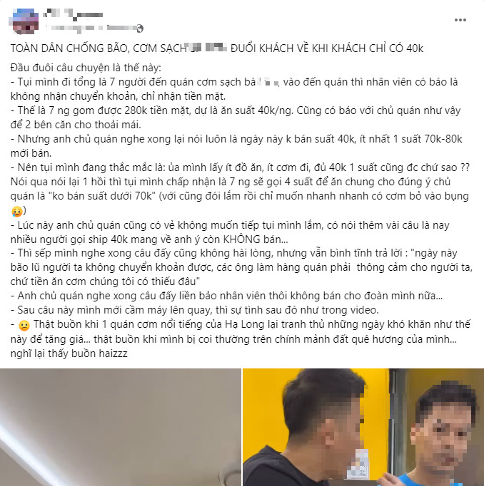 Bài đăng gây xôn xao MXH