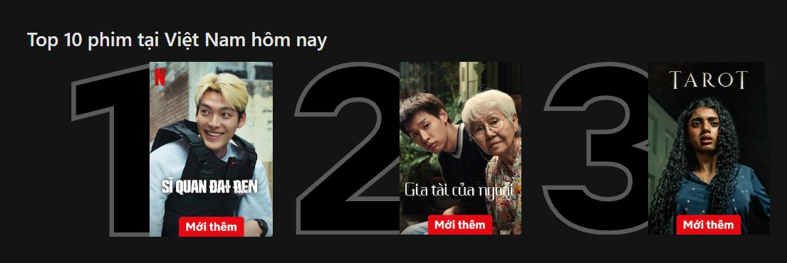 Phim hiện đang đứng top 1 Netflix Việt