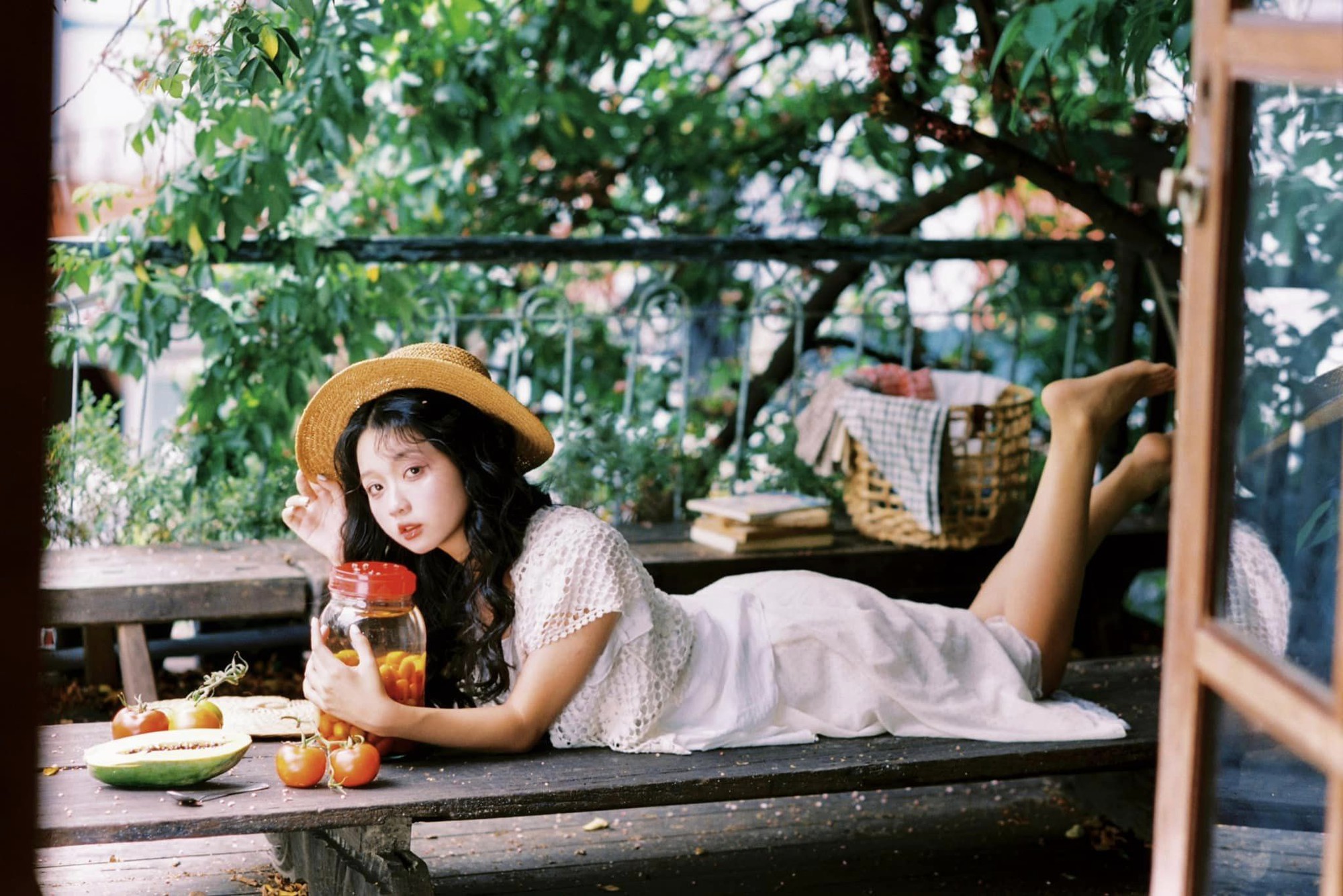 Vóc dáng tuổi 19 của Lâm Thanh Mỹ.