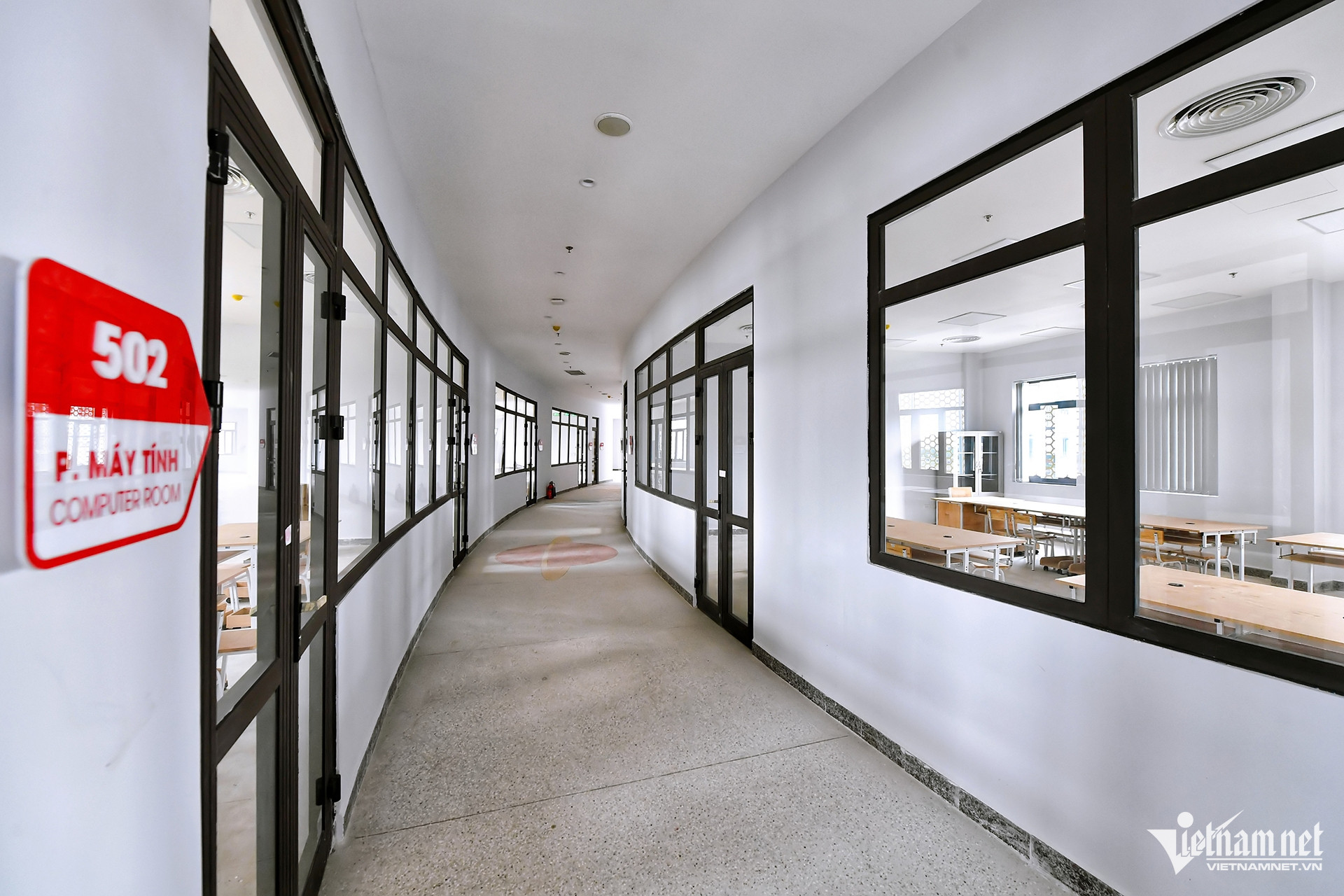 Các dãy phòng học chức năng dành cho thiếu nhi đã hoàn tất.