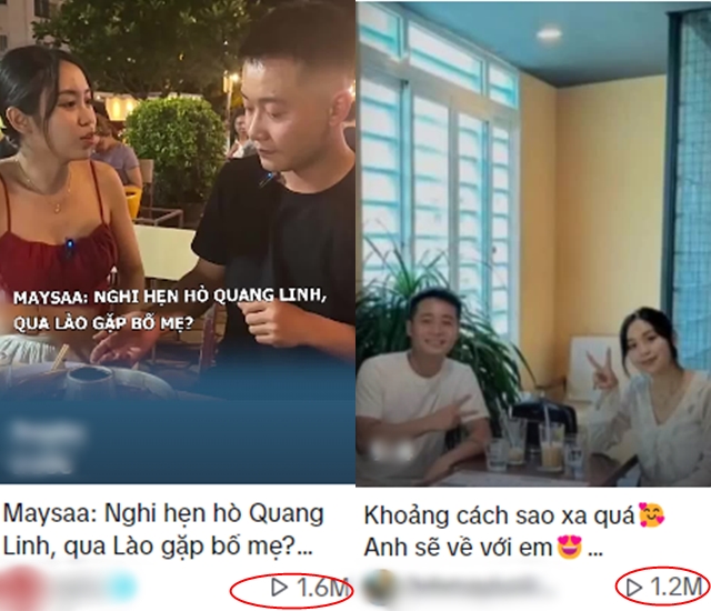 Clip nghi vấn hẹn hò của cặp đôi này đang thu về hàng triệu lượt xem trên TikTok.